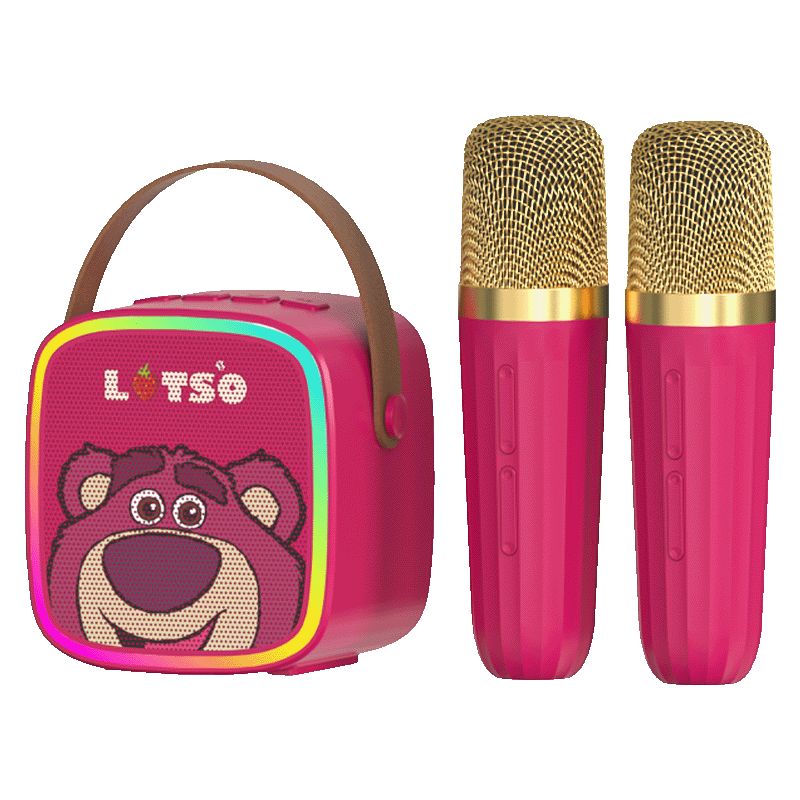 迪士尼Disney 炫彩蓝牙音箱唱吧（双麦）MK02（单位：个） 莓果色